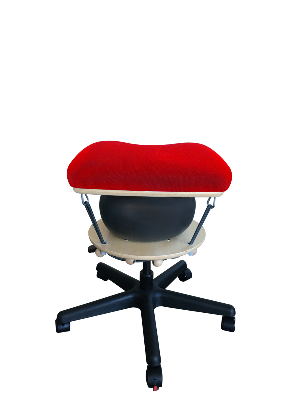 PHOTO SHOOT SPECIAL -- Språng Stool 2.0 - Rosso Corsa Red Yoga Stretch