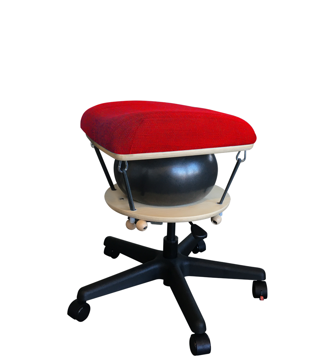 PHOTO SHOOT SPECIAL -- Språng Stool 2.0 - Rosso Corsa Red Yoga Stretch
