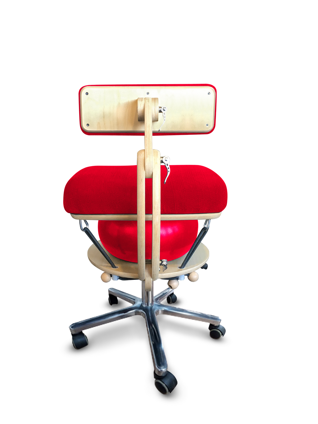 Språng Chair 2.0 - Deluxe Edition | Rosso Corsa Red Yoga Stretch